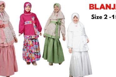 Baju Muslim Untuk Anak Usia 2-15 Tahun Perempuan