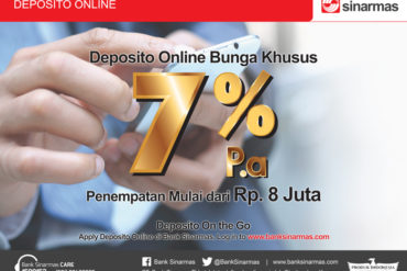 Keuntungan Menggiurkan Deposito Online Sinarmas