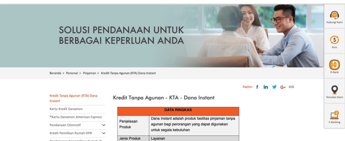 KTA Bank Danamon Pinjaman Online Yang Aman dan Terpercaya