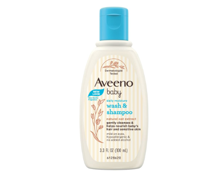 Produk Perawatan Bayi Baru Lahir, Daily Moisture Wash & Shampoo AVEENO