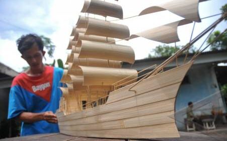 kerajinan tangan bambu