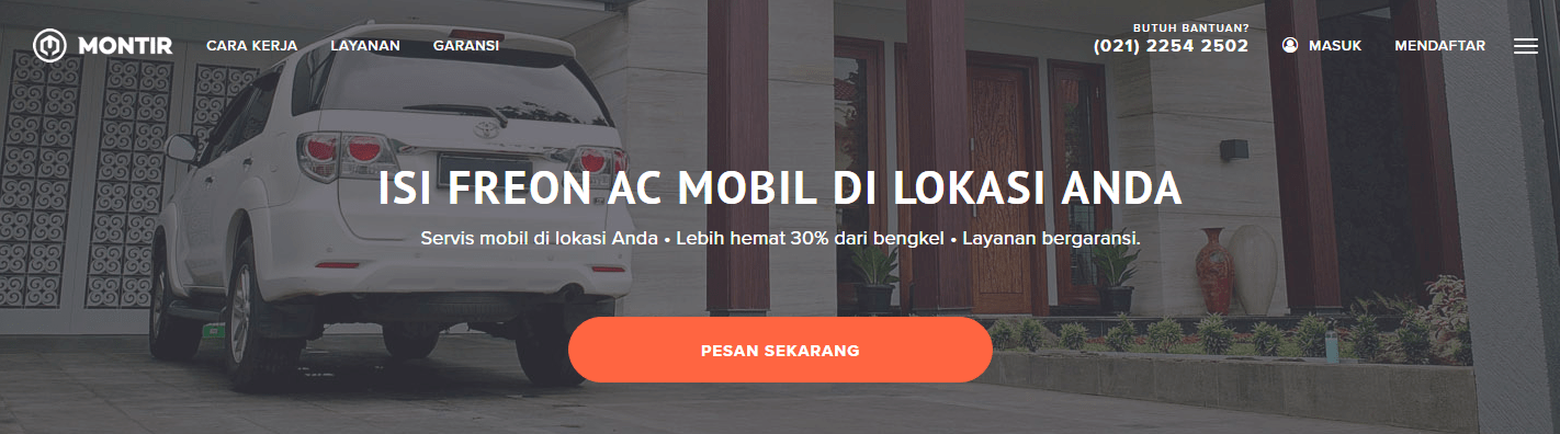 Biaya isi Freon AC mobil