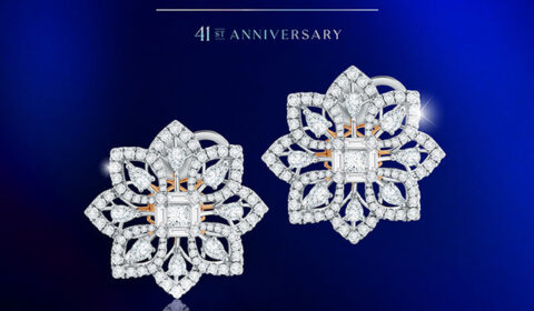 anting berlian sederhana